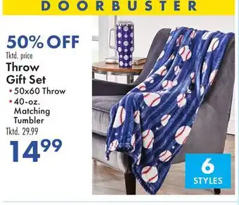 Boscov's Throw Gift Set offer