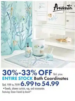 Boscov's ENTIRE STOCK Bath Coordinates offer