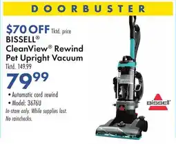 Boscov's BISSELL CleanView Rewind Pet Upright Vacuum offer
