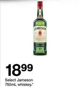 Target Select Jameson 750mL whiskey offer