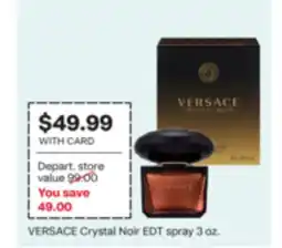 CVS VERSACE Crystal Noir EDT spray 3 oz offer