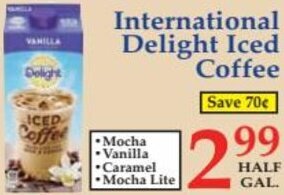 DeMoulas Market Basket International Delight Iced Coffee offer
