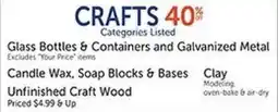 Hobby Lobby Glass Bottles & Containers and Galvanized Metal offer