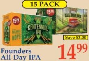 DeMoulas Market Basket Founders All Day IPA offer