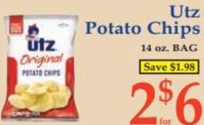 DeMoulas Market Basket Utz Potato Chips offer