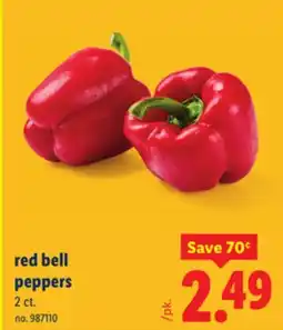 Lidl red bell peppers offer
