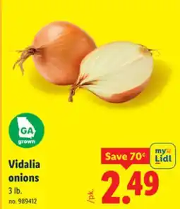 Lidl Vidalia onions offer