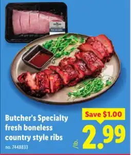 Lidl Butcher's Specialty fresh boneless country style ribs offer