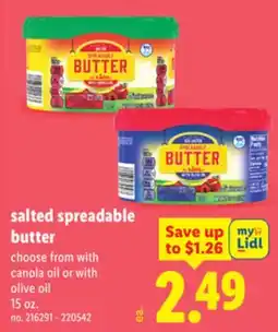 Lidl Salted spreadable butter offer