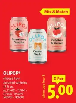 Lidl OLIPOP offer