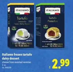Lidl Italiamo frozen tartufo dairy dessert offer