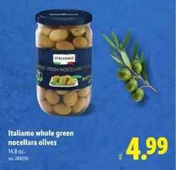 Lidl Italiamo whole green nocellara olives offer