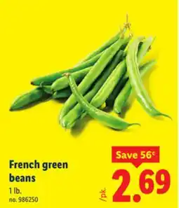 Lidl French green beans offer