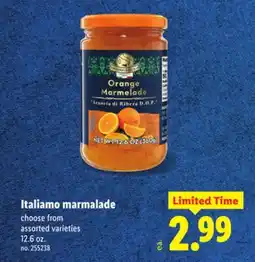Lidl Italiamo marmalade offer