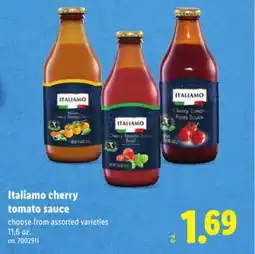 Lidl Italiamo cherry tomato sauce offer