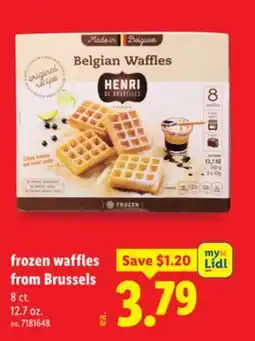 Lidl Frozen waffles from Brussels offer