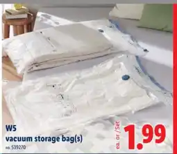 Lidl W5 vacuum storage bag(s) offer