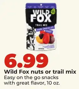 Hy-Vee Wild Fox nuts or trail mix offer