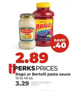 Hy-Vee RagΓΊ or Bertolli pasta sauce offer