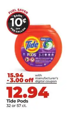Hy-Vee Tide Pods offer