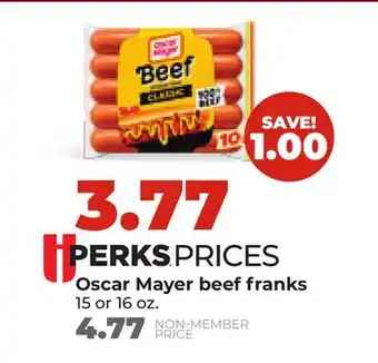 Hy-Vee Oscar Mayer beef franks offer