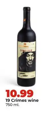 Hy-Vee 19 Crimes wine offer