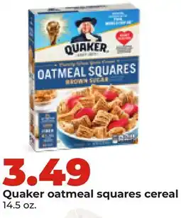 Hy-Vee Quaker oatmeal squares cereal offer