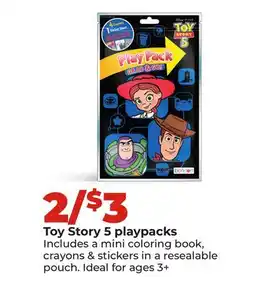 Hy-Vee Toy Story 5 playpacks offer