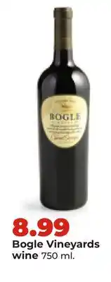 Hy-Vee Bogle Vineyards wine offer