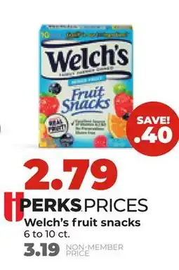 Hy-Vee Welch's fruit snacks offer