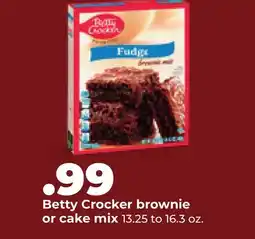 Hy-Vee Betty Crocker brownie or cake mix offer