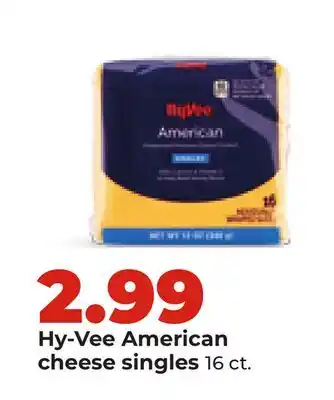 Hy-Vee Hy-Vee American cheese singles offer