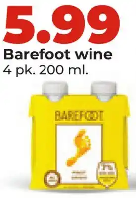 Hy-Vee Barefoot wine offer