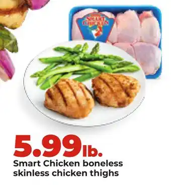 Hy-Vee Smart Chicken boneless skinless chicken thighs offer