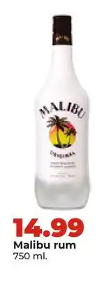 Hy-Vee Malibu rum offer