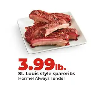 Hy-Vee St. Louis style spareribs offer