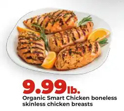 Hy-Vee Organic Smart Chicken boneless skinless chicken breasts offer