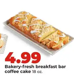 Hy-Vee Bakery-fresh breakfast bar coffee cake offer