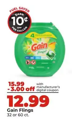 Hy-Vee Gain Flings offer