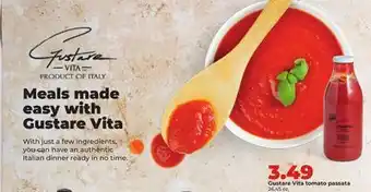 Hy-Vee Gustare Vita tomato passata offer