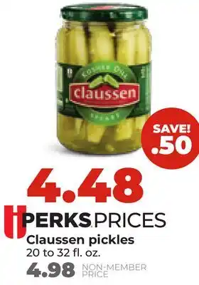 Hy-Vee Claussen pickles offer