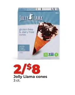 Hy-Vee Jolly Llama cones offer