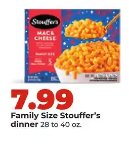 Hy-Vee Stouffer's dinner offer
