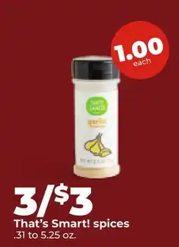 Hy-Vee That's Smart! spices offer