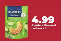 Hy-Vee Planters flavored cashews offer
