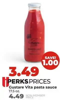 Hy-Vee Gustare Vita pasta sauce offer