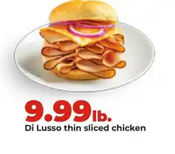Hy-Vee Di Lusso thin sliced chicken offer