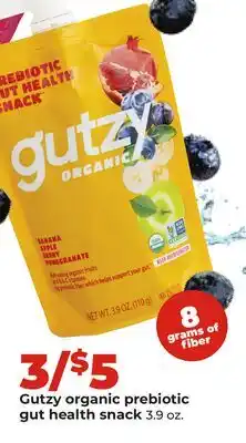 Hy-Vee Gutzyl organic prebiotic gut health snack offer