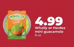Hy-Vee Wholly or Herdez mini guacamole offer