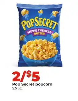 Hy-Vee Pop Secret popcorn offer